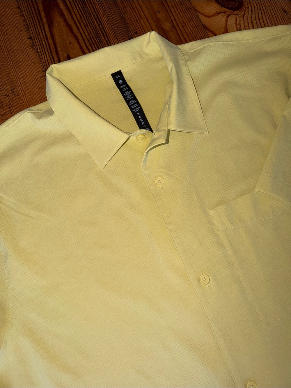 Lululemon Men's Airing Easy Camp Collar Short-Sleeve Button-Down Shirt-XXL